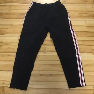 Aritzia TNA striped straight leg sweatpants